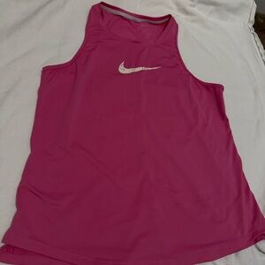 Nike Women's Hot Pink Dri-FIT Racerback Tank Top